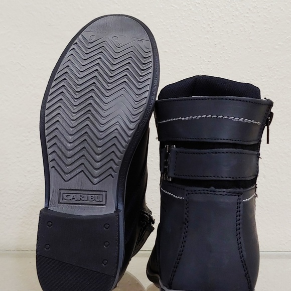 Mens Rustic Casual Black Boot main image 4